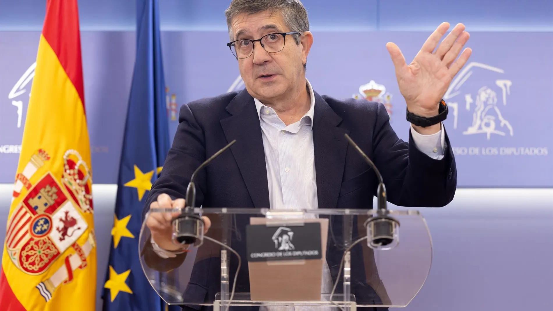 Patxi López: "Hemos pasado del 'divorcio duro' de Feijóo a 'la maté porque era mía' del alcalde de Alpedrete"