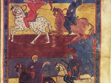 Los cuatro jinetes del Apocalipsis (beato de Valcabado) Los cuatro jinetes del Apocalipsis (beato de Valcabado)