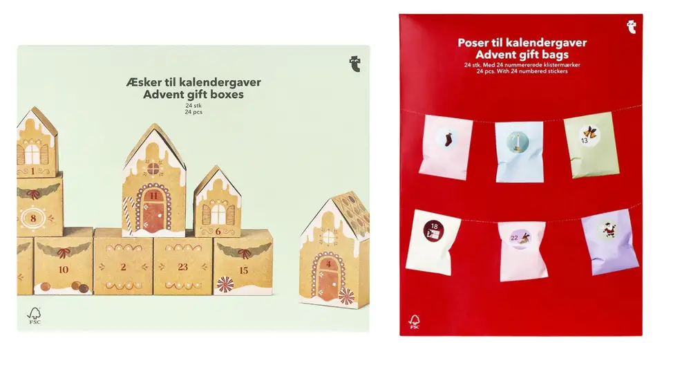 Calendario de adviento DIY