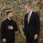 El Rey recibe a Zelenski en La Zarzuela