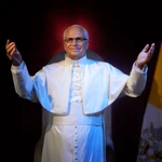 Figura de cera del Papá León XIV, en el museo de Cera