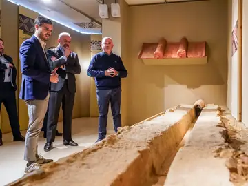 El Museo de la Ciudad expone un fragmento del acueducto romano encontrado en el nuevo barrio de Aldovea El Museo de la Ciudad expone un fragmento del acueducto romano encontrado en el nuevo barrio de AldoveaREMITIDA / HANDOUT por AYUNTAMIENTO DE TORREJÓNFotografía remitida a medios de comunicación exclusivamente para ilustrar la noticia a la que hace referencia la imagen, y citando la procedencia de la imagen en la firma19/11/2025
