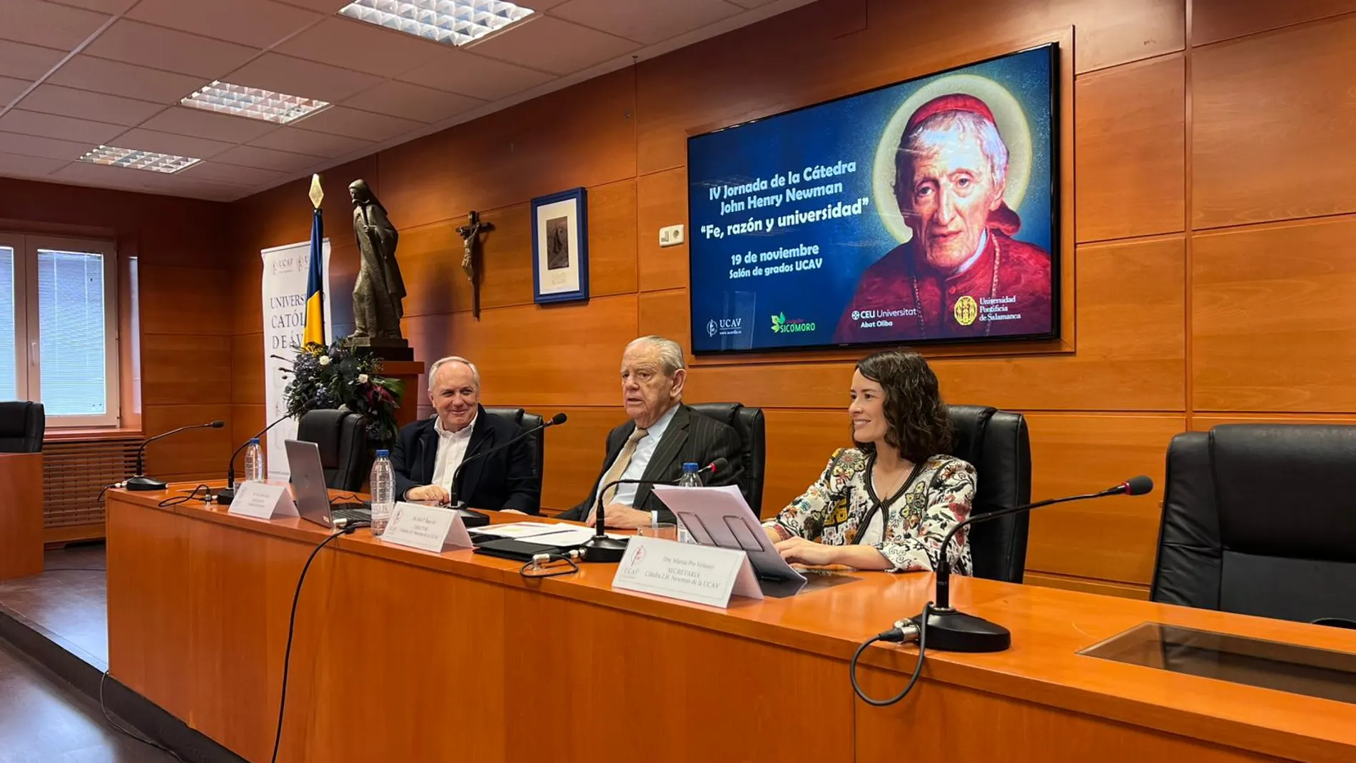 José raga, José María Fuster y Marisa Pro durante la jornada