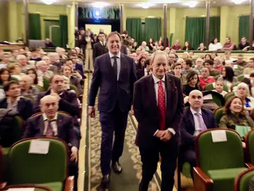 García Carbayo y Santoyo en la gala taurina de Salamanca García Carbayo y Santoyo en la gala taurina de Salamanca