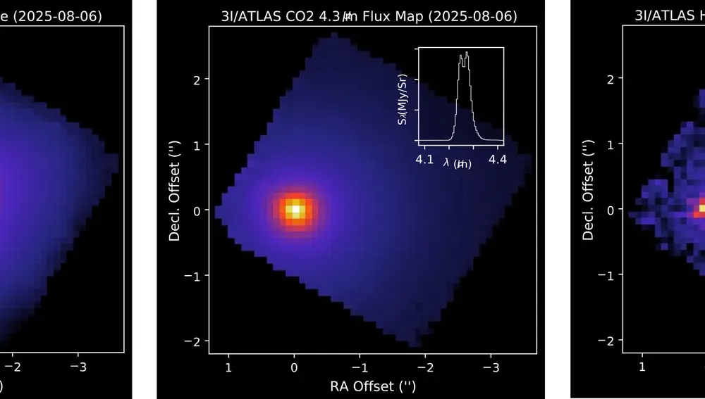 Imagen del cometa 3I/ATLAS