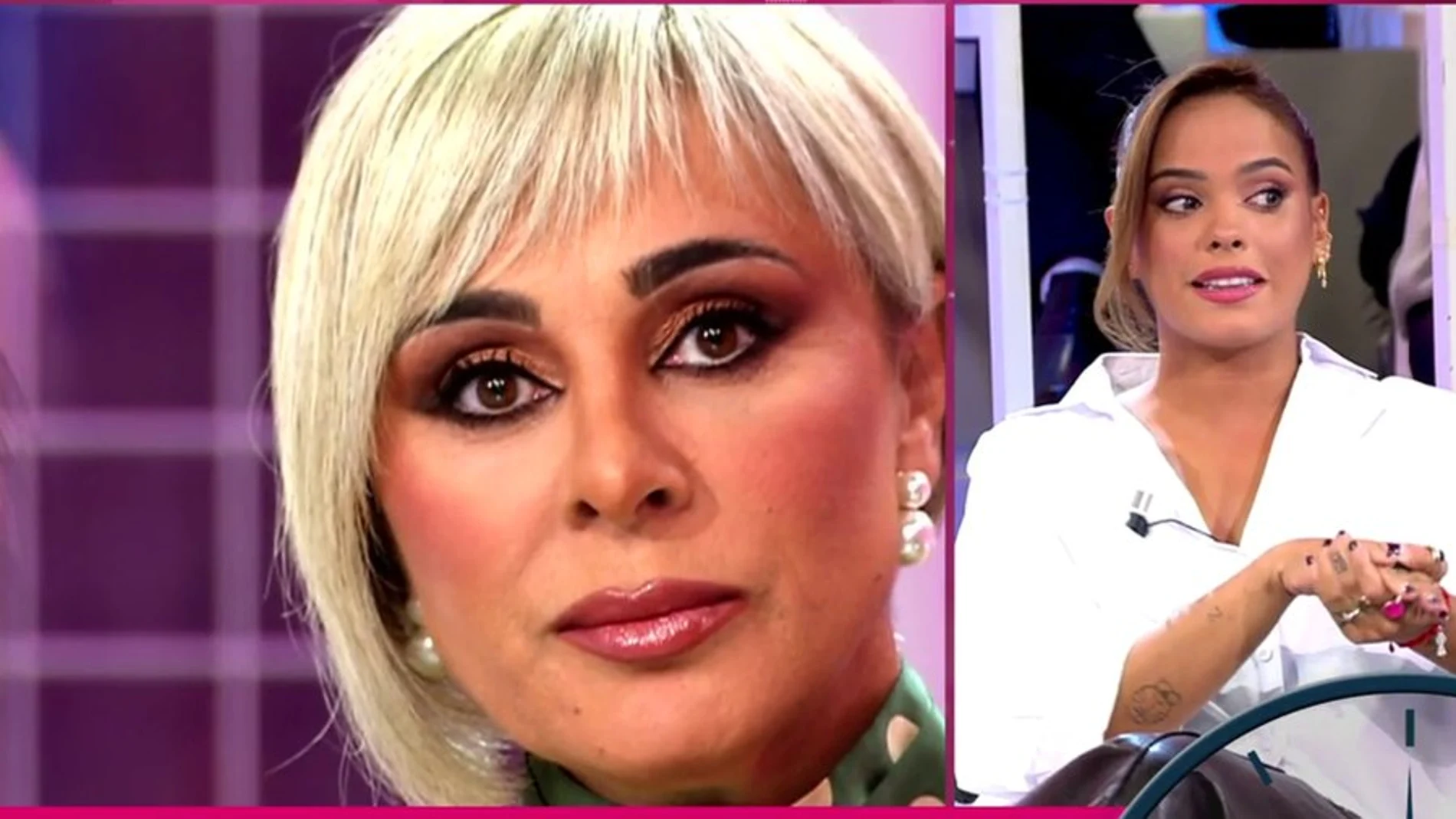 Gloria Camila y Ana María Aldón