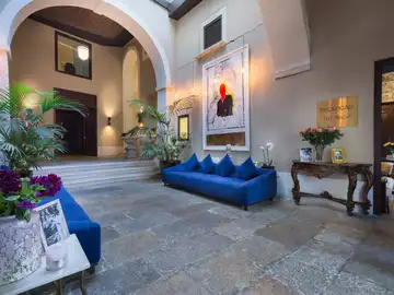 Detalle del lobby del hotel Detalle del lobby del hotel