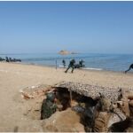 Un momento de las maniobras conjuntas 