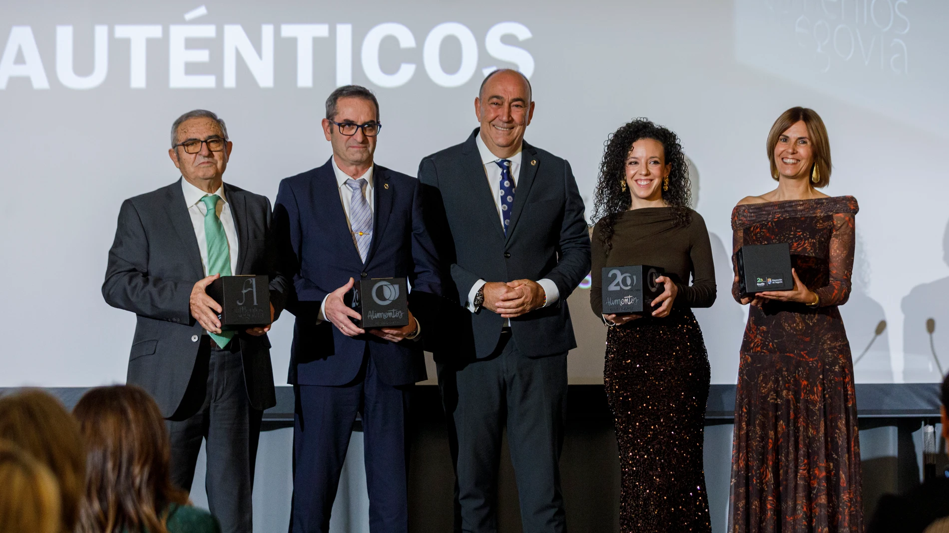 El presidente de la Diputación Provincial, Miguel Ángel de Vicente, preside la Gala 20 aniversario de Alimentos de Segovia