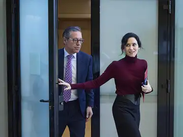 Ayuso, tras la condena al fiscal general: "En ese banquillo, según Sánchez, se sentaba él mismo" Ayuso, tras la condena al fiscal general: "En ese banquillo, según Sánchez, se sentaba él mismo"