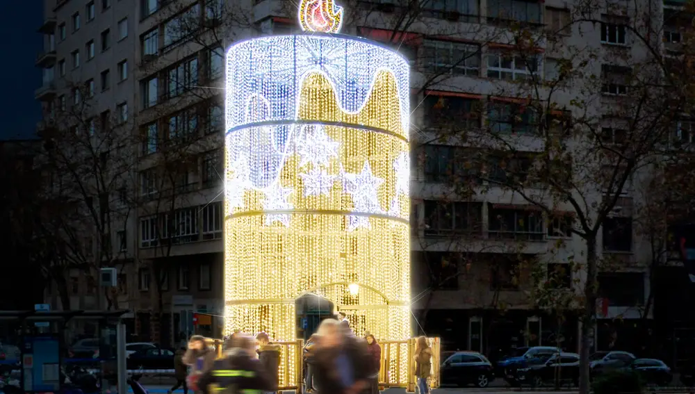 La vela luminosa de Nuevos Ministerios