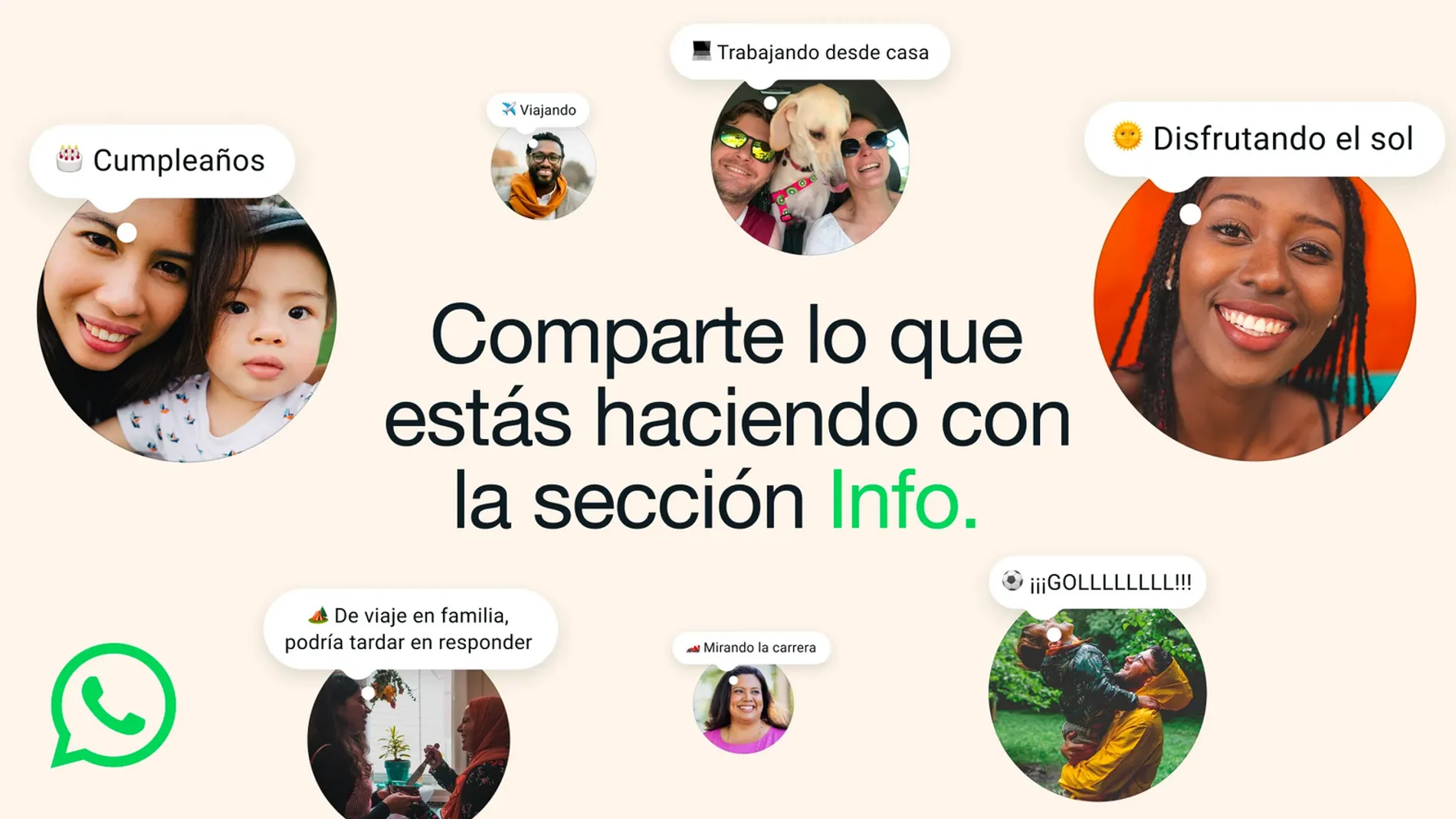 Info ya se está desplegando en las cuentas de WhatsApp de todo el planeta