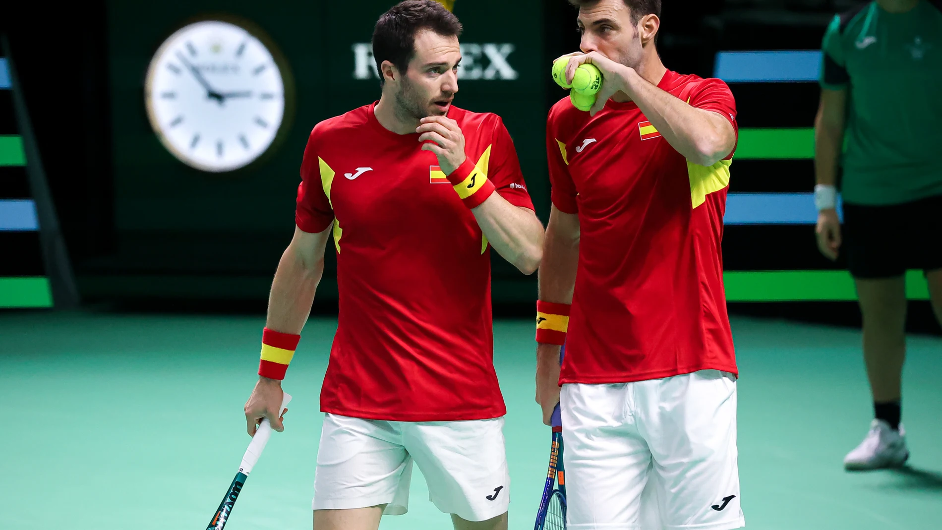 November 20, 2025, Bologna, Italy: Marcel GRANOLLERS (ESP) and Pedro MARTINEZ (ESP) during Davis Cup - Final Eight, International Tennis match in Bologna, Italy, November 20 2025 Europa Press/Contacto/Roberta Corradin 20/11/2025 ONLY FOR USE IN SPAIN