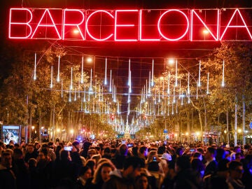 Encendido de las luces de Navidad en Barcelona