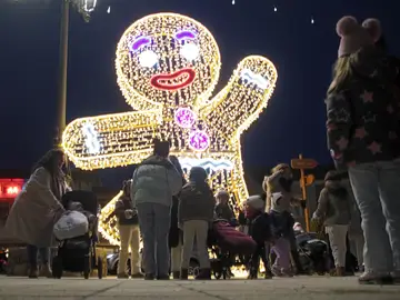 Encendido del alumbrado navideño de Almanza Encendido del alumbrado navideño de Almanza