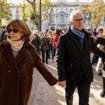 Manifestación frente al Tribunal Supremo en Madrid en apoyo al fiscal general del Estado, Álvaro García Ortiz