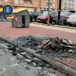 A prisión una detenida en Gandia (Valencia) por quemar contenedores a cambio de droga