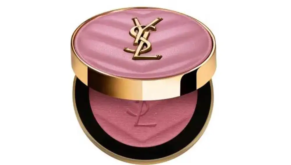 Colorete de acabado satinado.