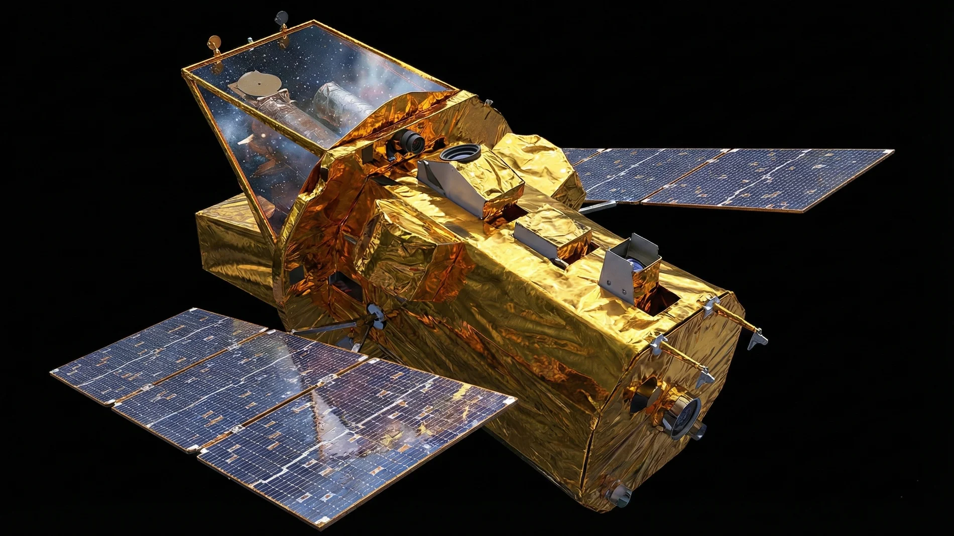 Recreación del telescopio Neil Gehrels Swift.