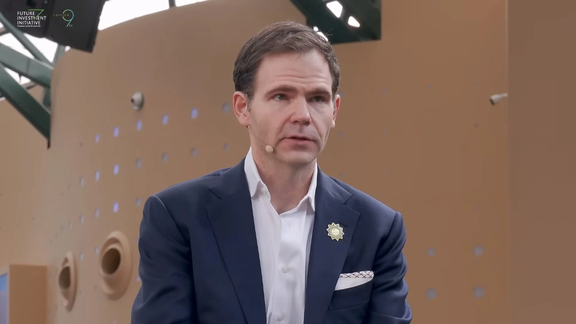 Jonathan Ross, CEO de Groq, durante su intervención en la novena edición del FII celebrada en Riad