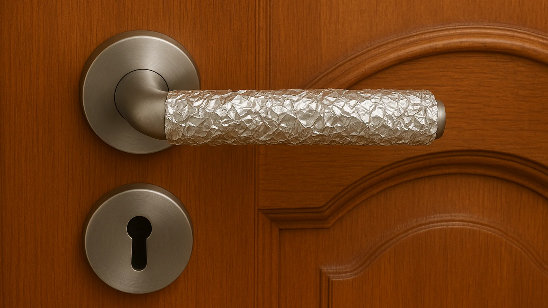 Papel de aluminio en las manillas de las puertas: ¿Por qué la gente lo está poniendo?