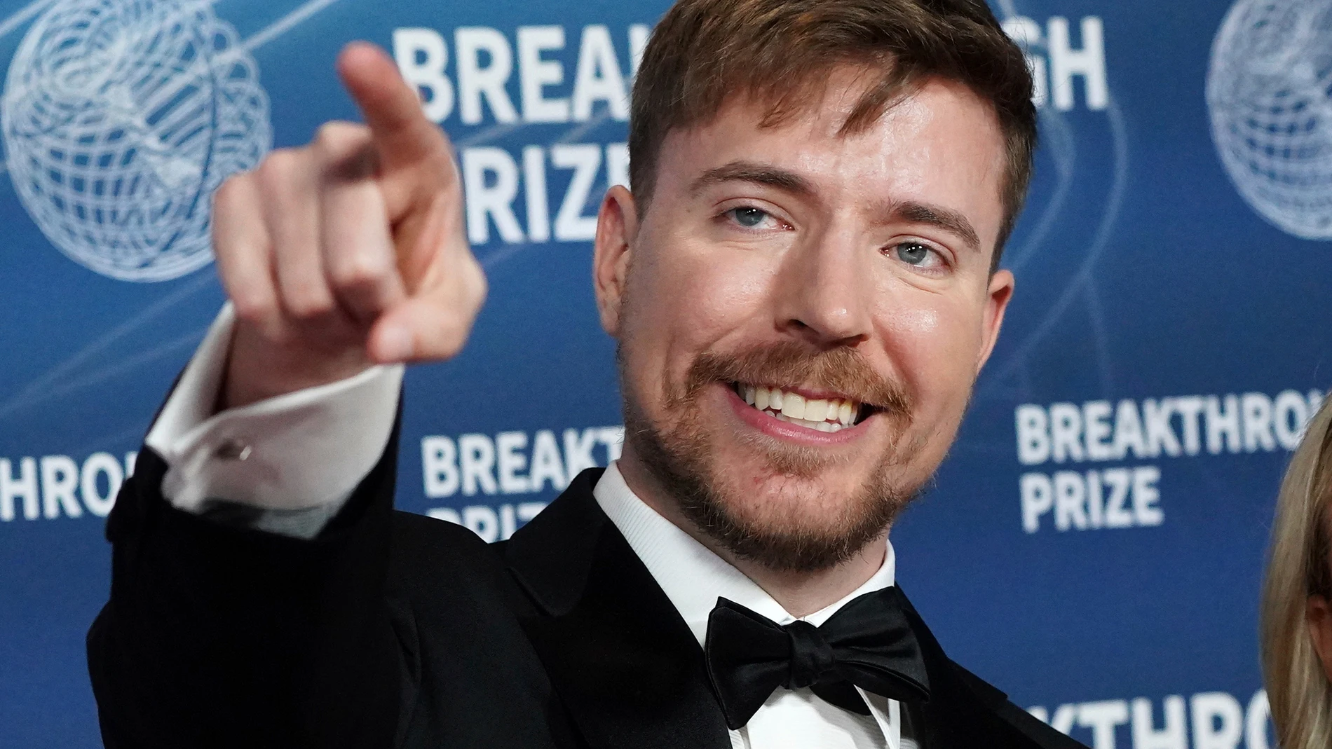 FILE - Jimmy Donaldson, who goes by the online alias MrBeast, arrives at the 11th Breakthrough Prize Ceremony on Saturday, April 5, 2025, in Los Angeles. (Photo by Jordan Strauss/Invision/AP, File)