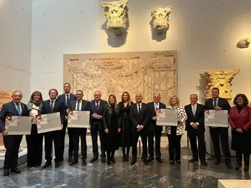 La consejera de Empresa destaca el dinamismo empresarial en la entrega de los IX Premios Pyme del Año 2025 Entrega de los IX Premios Pyme del Año 2025, celebrada en el Museo del Teatro Romano de Cartagena Carme Ripollés / Europa Press 24/11/2025