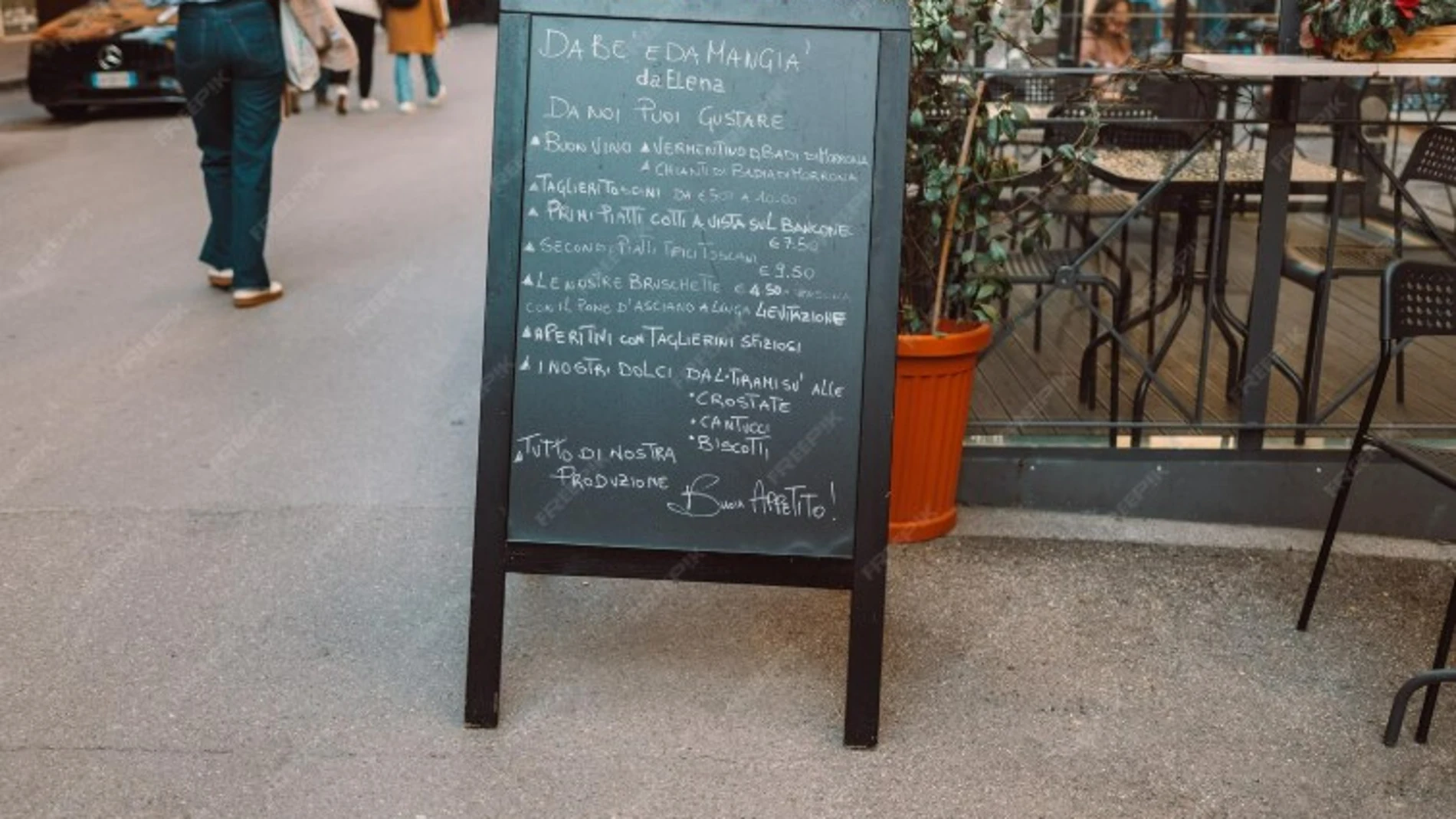 Menú del día de un restaurante