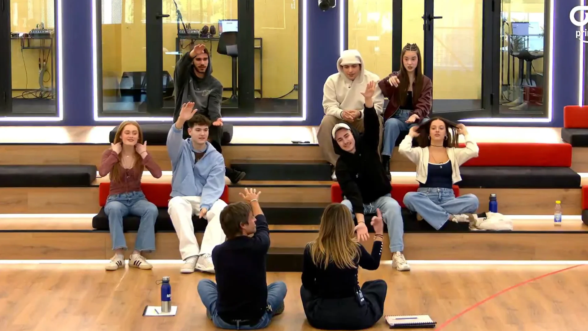 Los concursantes durante el reparto de temas para la próxima Gala 11 de 'OT 2025'