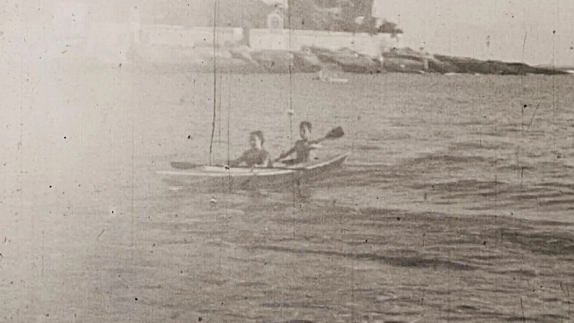 Una escena de las cintas de vídeo caseras de la familia de Pascal Simeón