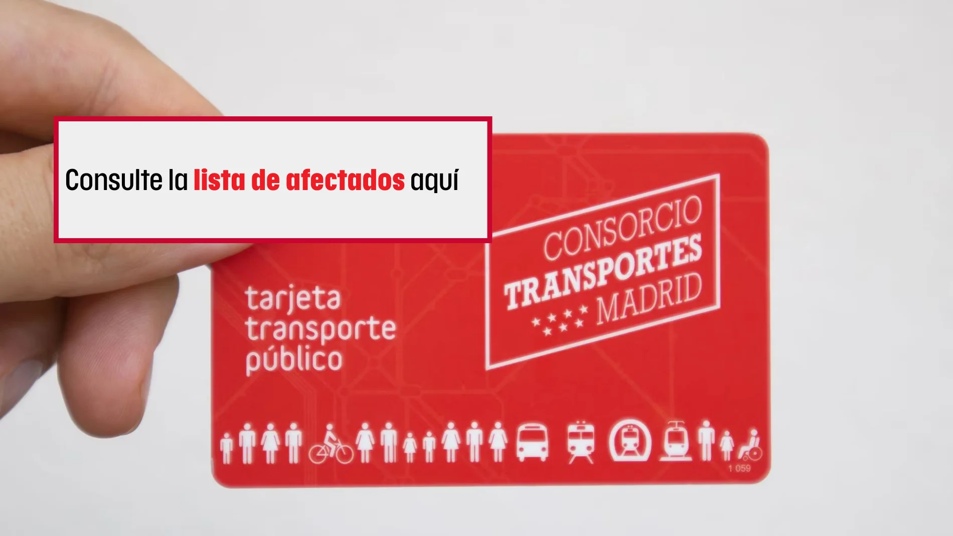Estas son las personas que no podrán renovar nunca más su tarjeta roja de transporte en Madrid