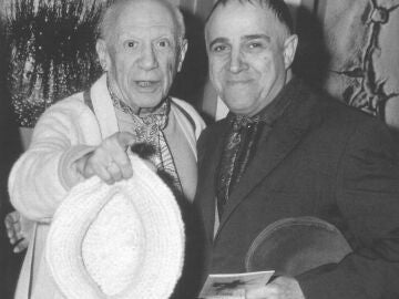 Pablo Picasso y Eugenio Arias