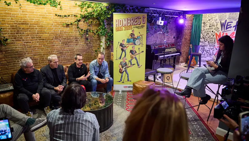 Presentación de la nueva Gira de Hombres G © Alberto R. Roldán / Diario La Razón