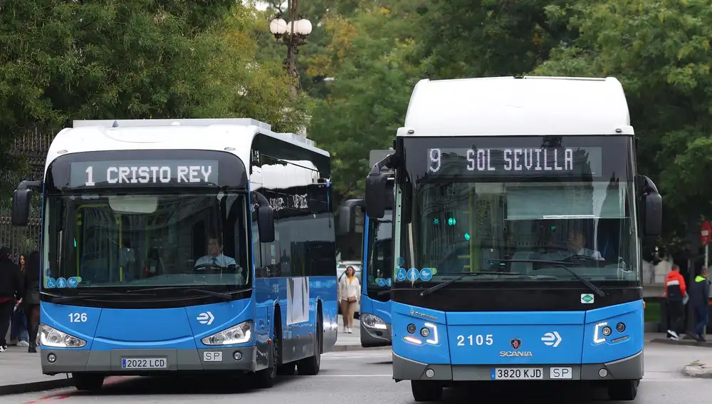 MADRID.-Modificaciones en 23 líneas de autobús de EMT por las dos marchas por el 25-N en Madrid