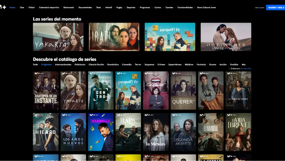 La cantidad de series, y especialmente de producciones españolas, es abrumadora