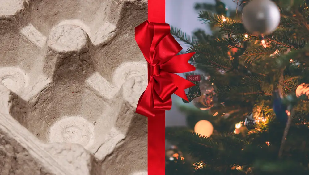 Quien tiene un cartón de huevos tiene un tesoro: así es el pino navideño que puedes hacer para decorar