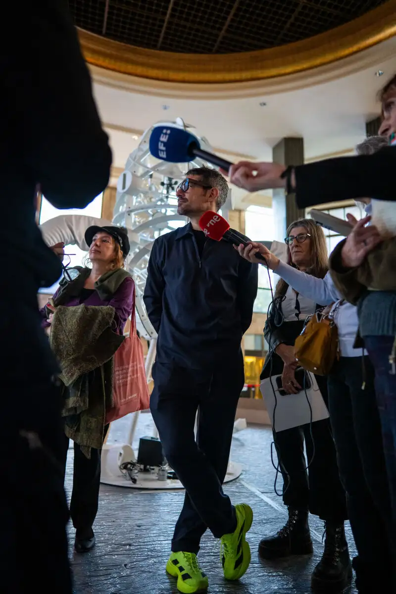 Presentación de la exposición 'Aeolia', del artista Solimán López 