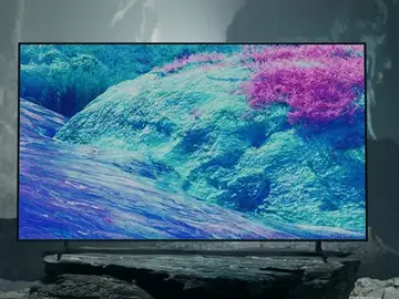 Su panel gigante ofrece negros profundos y un brillo espectacular en escenas complejas Samsung tq85qn1efauxxc