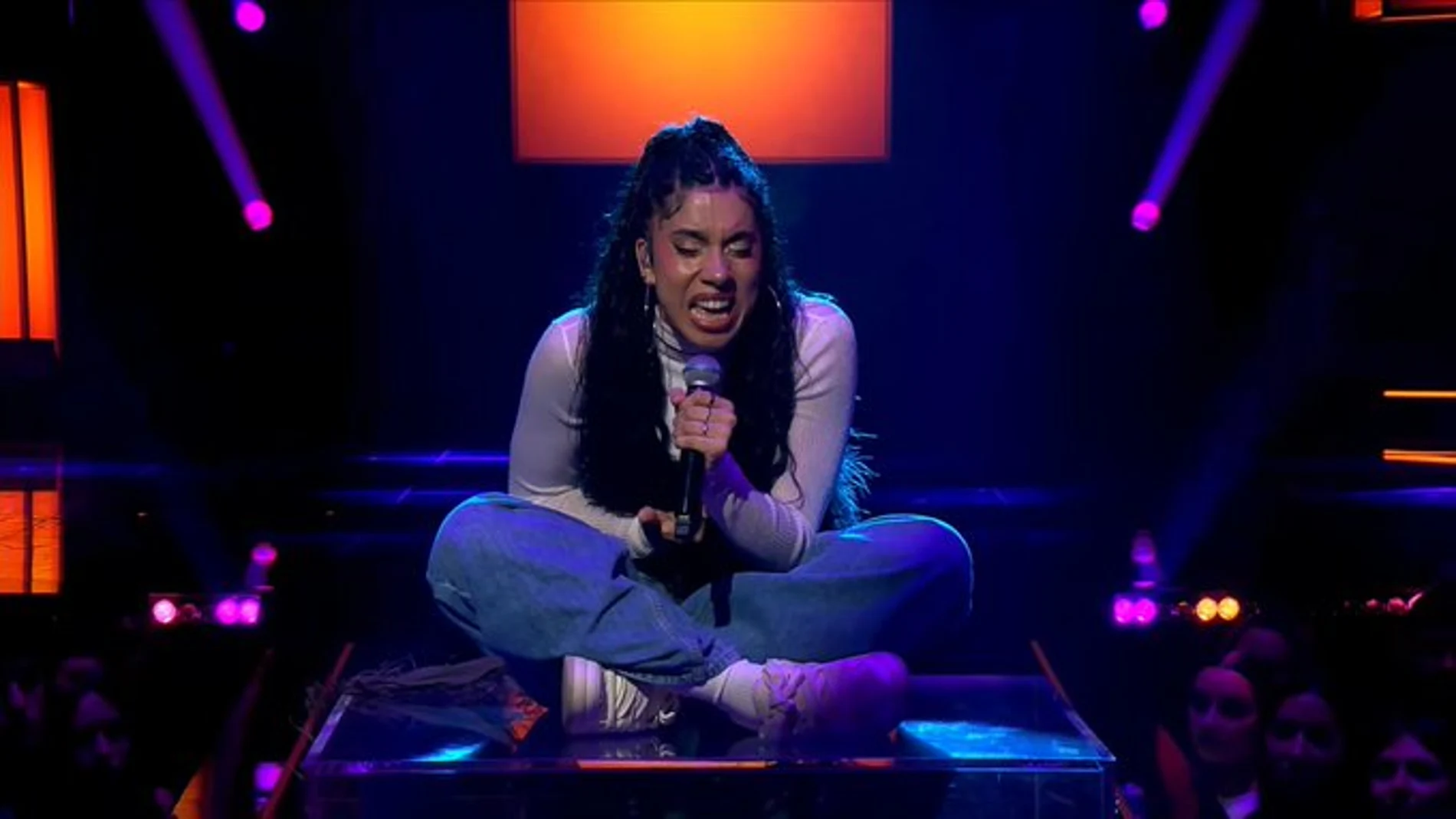 Téyou durante su última actuación en la Gala 10 de 'OT 2025'