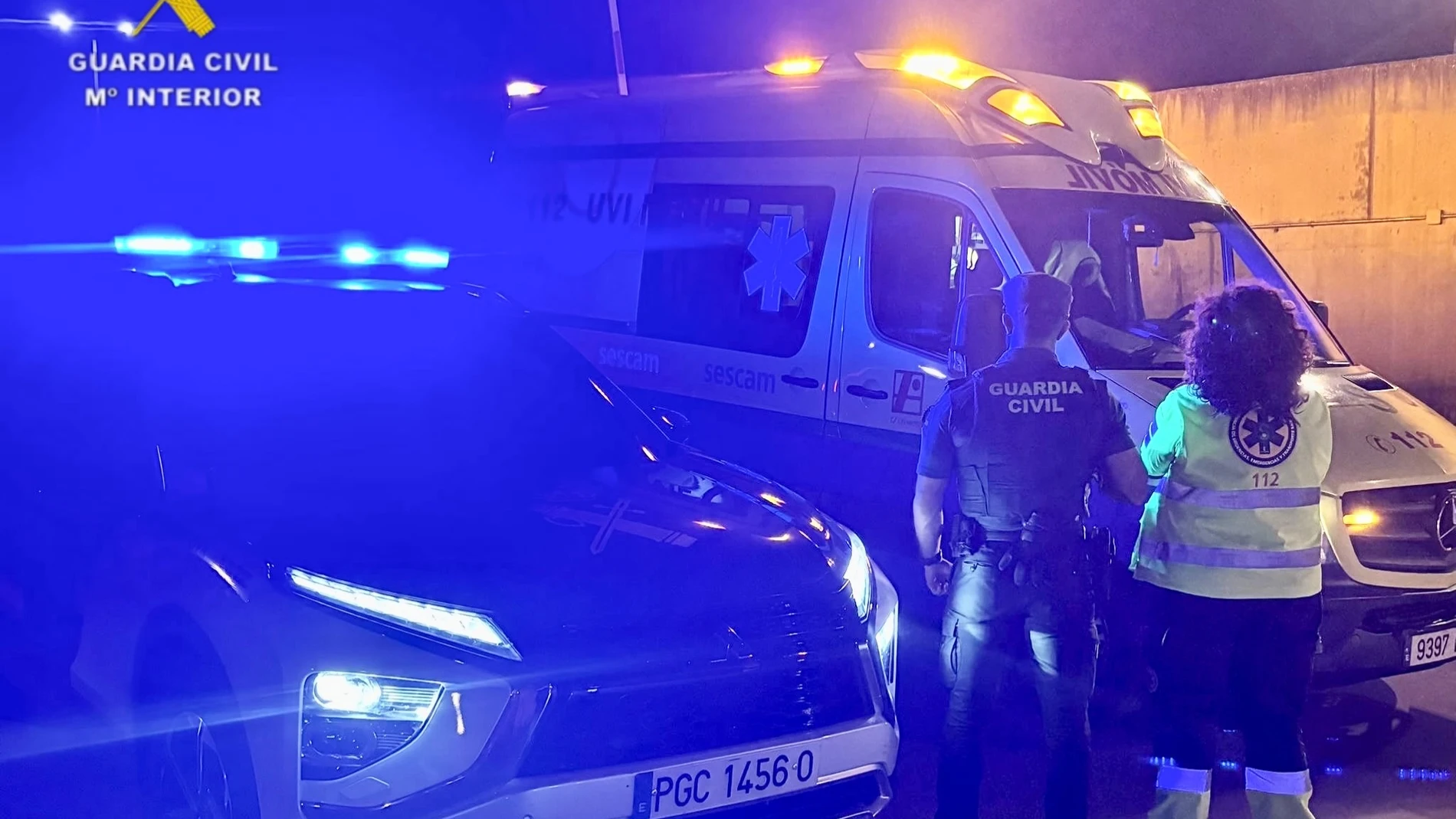 Agente de la Guardia Civil en el suceso