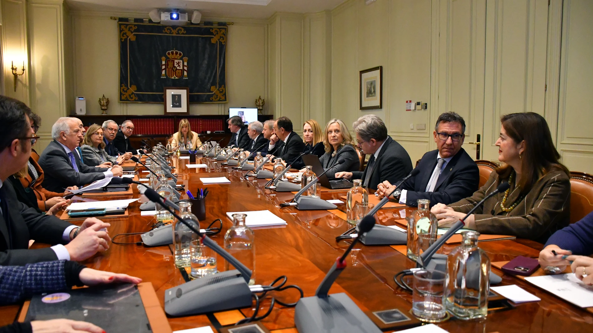 Imagen del Pleno extraordinario del CGPJ en el que se ha avalado la idoneidad de Teresa Peramato