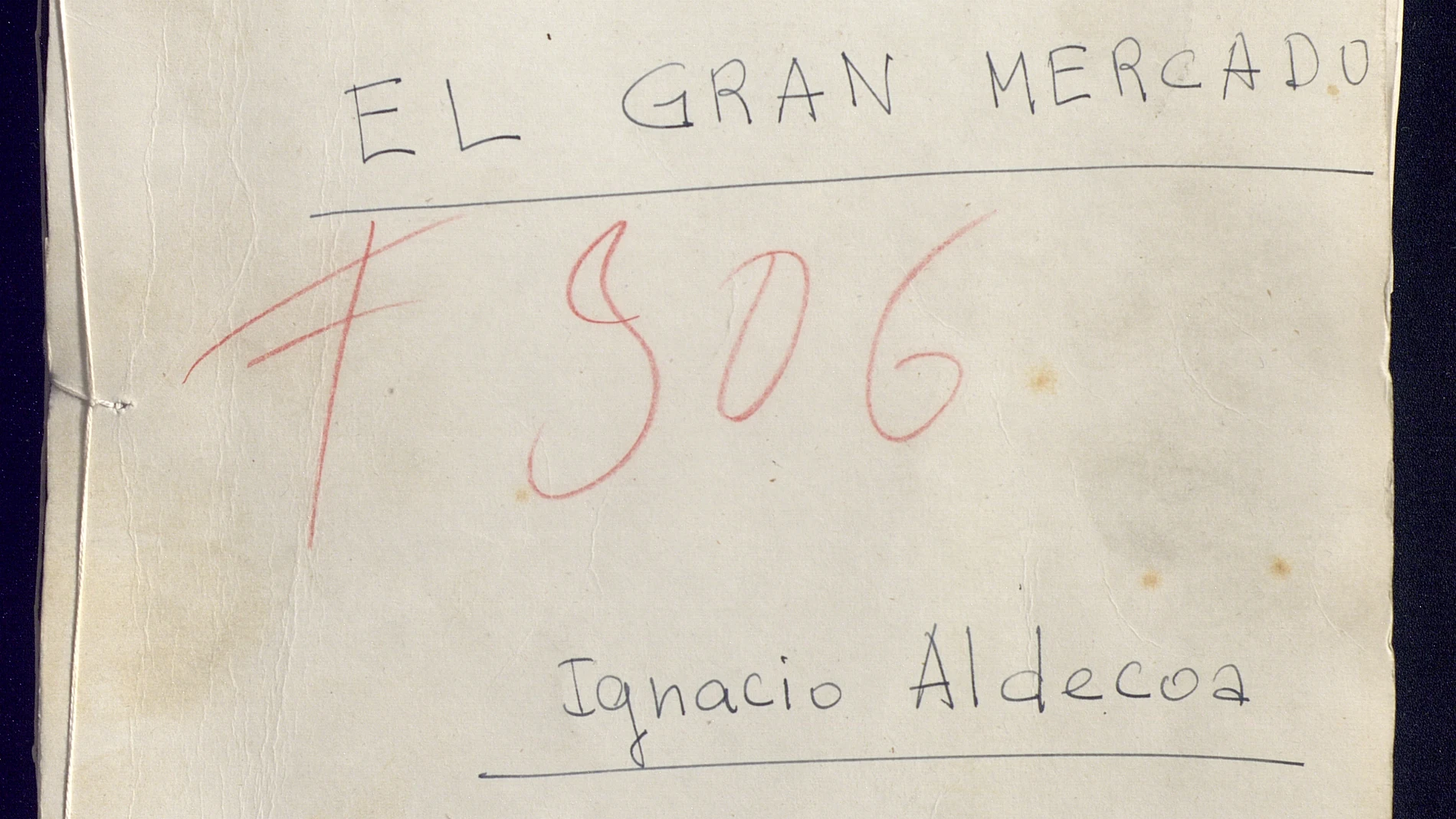 MADRID, 26/11/2025.-Dos novelas inéditas de Ignacio Aldecoa, tituladas 'Ciudad de tarde' y 'El Gran Mercado', han sido halladas en el Archivo General de la Administración de Alcalá de Henares por el investigador Álex Alonso Nogueira durante el proceso de documentación para una exposición que acogerá la Biblioteca Nacional de España (BNE) con motivo del centenario del autor. Alonso Nogueira, profesor titular de Literatura Hispánica en Brooklyn College (City University of New York), localizó en...
