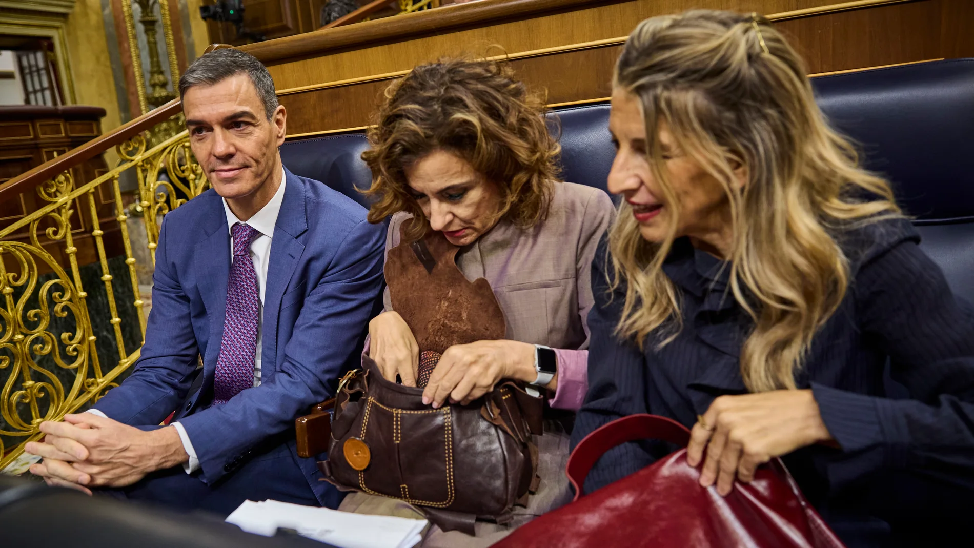 Sesión de control al Gobierno en el Congreso de los Diputados. Comparece en el pleno el Presidente del Gobierno, Pedro Sánchez y María Jesús Montero y Yolanda Díaz.© Alberto R. Roldán / Diario La Razón.26 11 2025