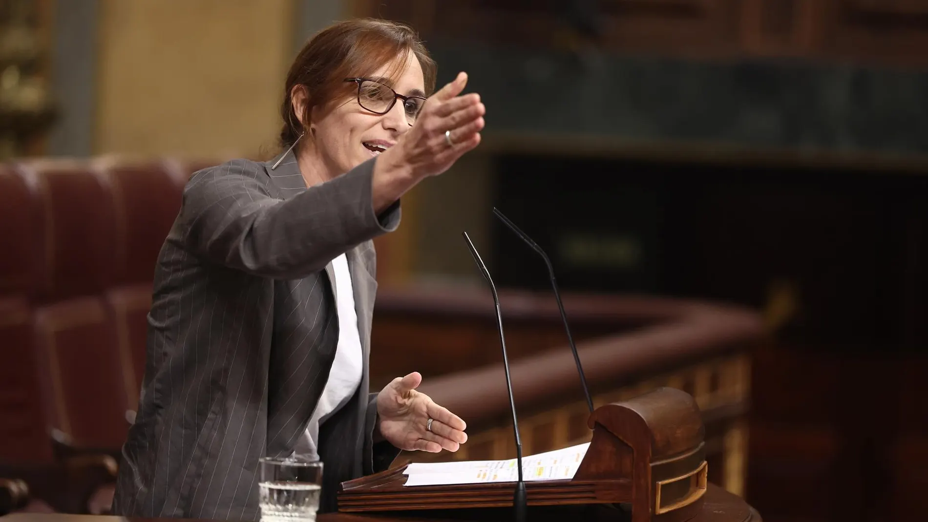 VÍDEO: Mónica García defiende que la gente es "libre" de manifestarse contra la condena "injusta" del TS a García Ortiz