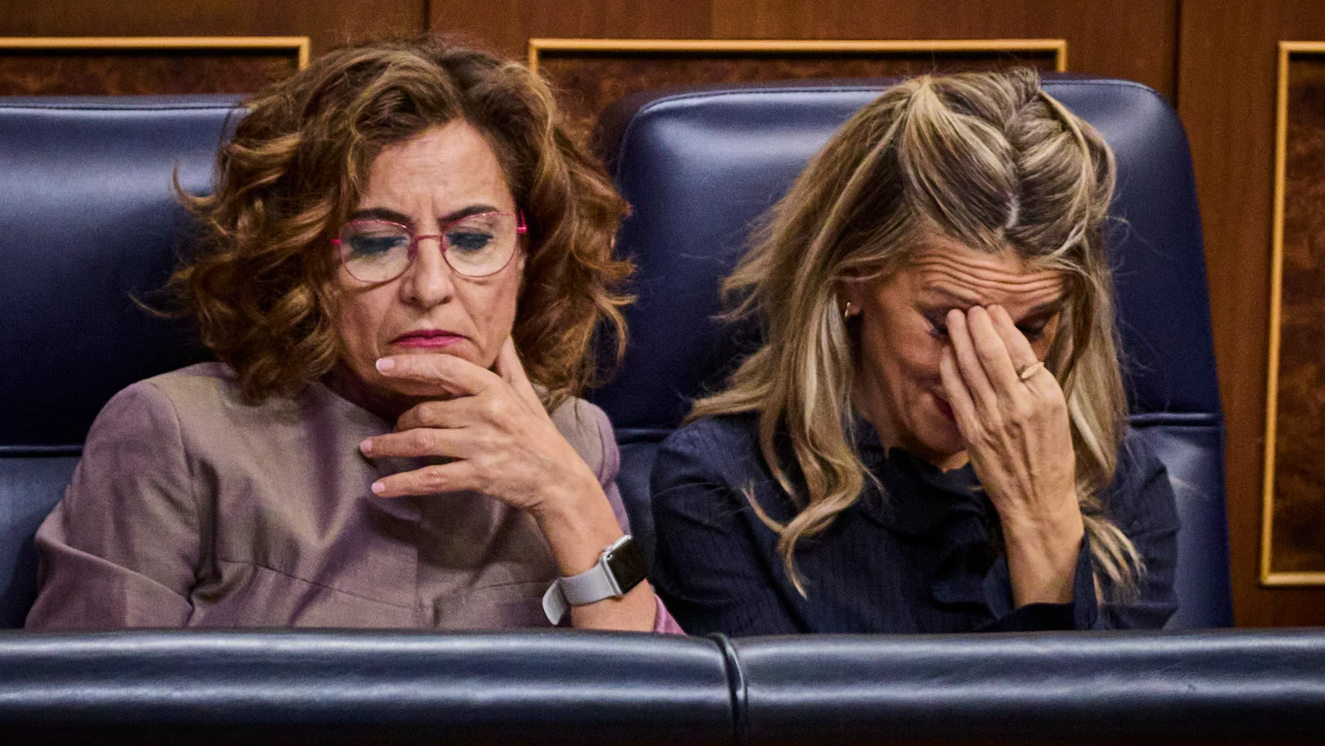 Sesión de control al Gobierno en el Congreso de los Diputados. Comparece en el pleno María Jesús Montero, Yolanda Diaz © Alberto R. Roldán / Diario La Razón. 26 11 2025