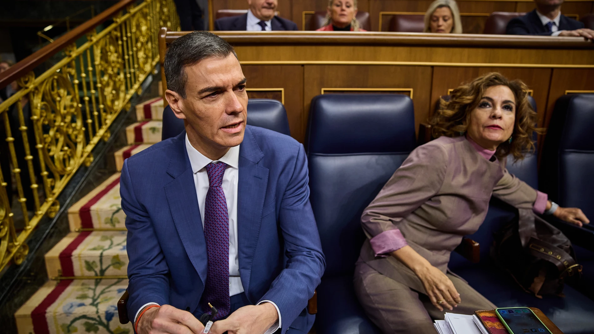 Sesión de control al Gobierno en el Congreso de los Diputados. Comparecen el presidente del Gobierno Pedro Sánchez, María Jesús Montero, Yolanda Díaz, Félix Bolaños, Fernando Grande-Marlaska, Oscar Puente. Asisten por el PP Alberto Nuñez Feijoo, Ester Muñoz, Miguel Tellado, por Vox Santiago Abascal, y Gabriel Rufian (ERC), Míriam Nogueras (Junts per Catalunya) y Mertxe Aizpurua por (Bildu) © Alberto R. Roldán / Diario La Razón. 26 11 2025