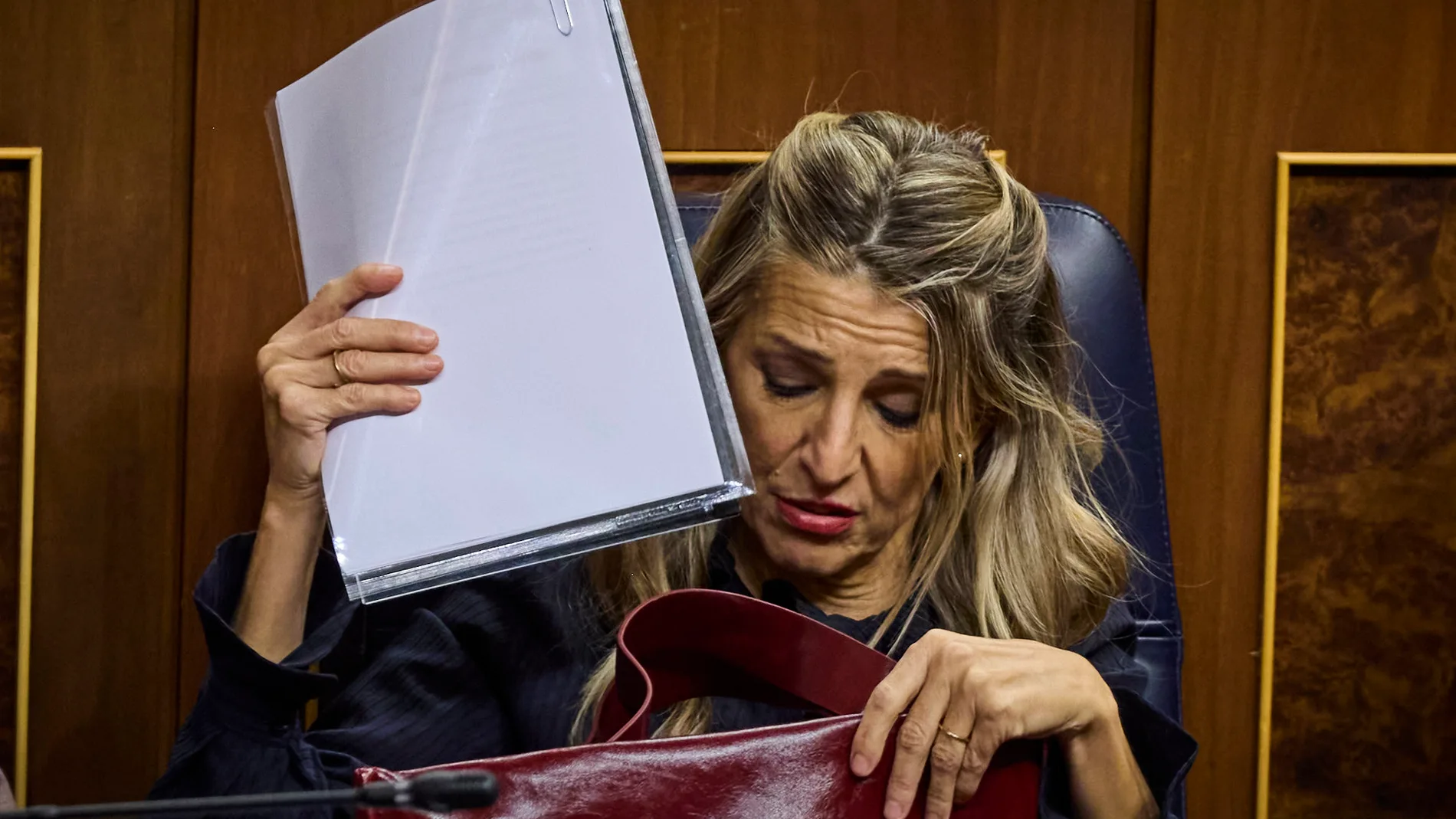 Sesión de control al Gobierno en el Congreso de los Diputados. Comparece en el pleno Yolanda Diaz © Alberto R. Roldán / Diario La Razón. 26 11 2025