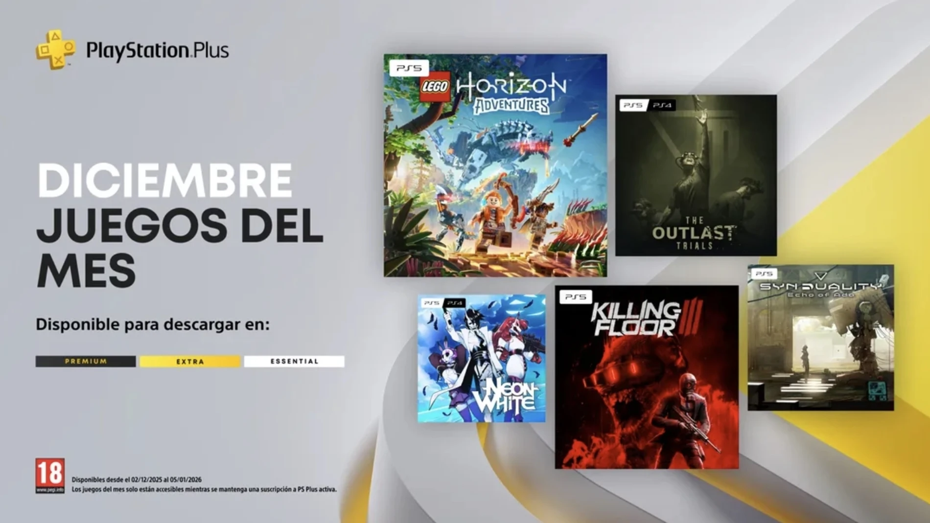 Los juegos de diciembre de 2025 en PS Plus Essential: revisión de las novedades