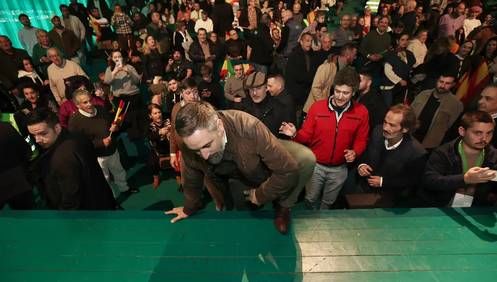 Abascal clausura un acto de VOX en Villanueva de la Serena (Badajoz)