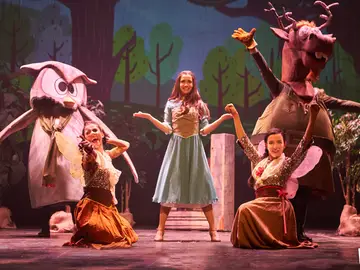 Una escena de la representación Una escena de la representación